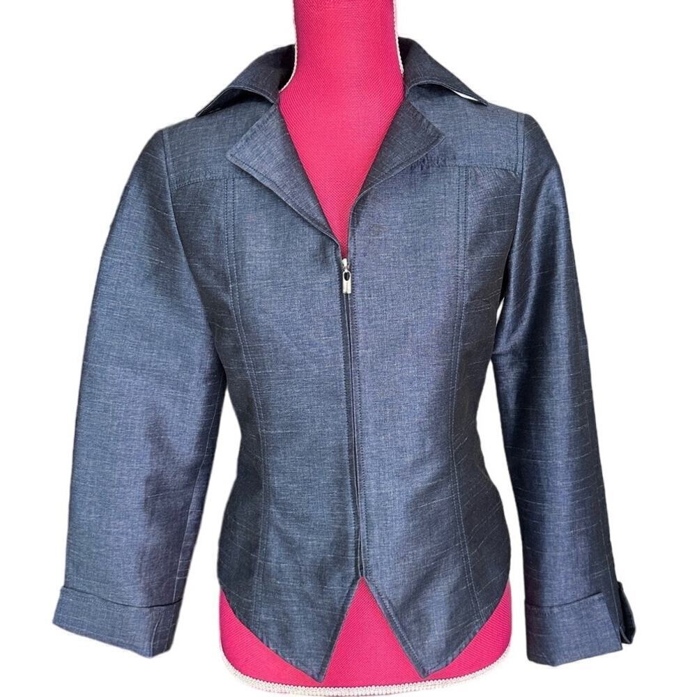 Doncaster Collection Blue Jacket/Coat Sz 2 EUC